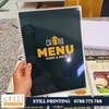 In menu dạng quyển đóng lò xo ép nhựa tại Bến Tre