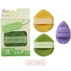 (Set 3 cái) Bông mút rửa mặt bọt biển mềm mại AMORTALS hình giọt nước hỗ trợ làm sạch da mặt LYO