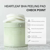 Bông tẩy tế bào chết Celimax Ji Woo Gae Heartleaf BHA Peeling Pad - 60 miếng - Làm sạch sâu, loại bỏ mụn, se khít lỗ chân lông - Phù hợp mọi loại da