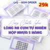 Hộp Nhựa 5 Hàng Lông Mi Cụm Tự Nhiên, Đa Phong Cách Jary Cluster Lashes Hàn Quốc