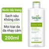 d687 - Nước Tẩy Trang Simple Micellar Cleansing Water 200ml và 400ml