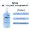 Xịt chống muỗi Remos xua muỗi trong 10 giờ (70ml) nhẹ dịu cho bé LYO
