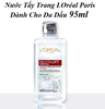 a297, d91 - Nước Tẩy Trang L'Oreal 95ml & 400ml - Dưỡng Ẩm, Làm Sạch Sâu Cho Da Nhạy Cảm, Dầu, Khô, Hỗn Hợp - 3-in-1 Tươi Mát