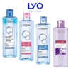 a297, d91 - Nước Tẩy Trang L'Oreal 95ml & 400ml - Dưỡng Ẩm, Làm Sạch Sâu Cho Da Nhạy Cảm, Dầu, Khô, Hỗn Hợp - 3-in-1 Tươi Mát