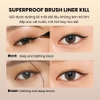 f120 - Bút Dạ Kẻ Mắt CLIO Superproof Brush Liner Kill 0.55ml Nét Siêu Mảnh Dễ Kẻ LYO