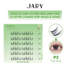 Lông Mi Cụm Cao Cấp Có Sẵn Keo Jary Pro Cluster Lashes Full Box Hộp Nhựa 6 Hàng