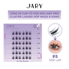 Lông Mi Cụm Cao Cấp Có Sẵn Keo Jary Pro Cluster Lashes Full Box Hộp Nhựa 6 Hàng