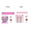Lông Mi Cụm Cao Cấp Có Sẵn Keo Jary Pro Cluster Lashes Full Box Hộp Nhựa 6 Hàng