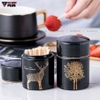【Xả Kho】Ống đựng tăm sứ xanh ngọc lục bảo, trang trí nai sừng tấm quý tộc VIMORA ảnh 4