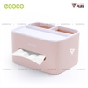 Hộp Đựng Giấy Ăn, Đựng Điều Khiển Đa Chức Năng Để Bàn ( 3 Màu ) Thường Hiệu Ecoco Chính Hãng | Gia Dụng Plus ảnh 5