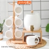 Bộ ấm trà sứ xanh ngọc cổ vịt, hươu sừng tấm quý tộc phong cách Bắc Âu sang trọng Qianhuiju (QH-0610) - gia dụng plus
