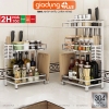 Kệ Đựng Gia Vị INOX 304 Đặt Bàn Cao Cấp (2 Tầng & 3 Tầng) ảnh 1