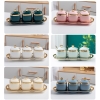 🔴OUTLET | Bộ hũ đựng gia vị gốm sứ (kèm khay sứ) sang trọng phong cách Bắc Âu ảnh 4