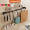 Thanh giá móc treo bếp đa năng dán tường inox 304 - miễn phí keo dán tường siêu chắc chắn, chịu lực ảnh 2