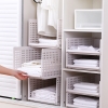 Kệ Nhựa Phân Chia Tủ Quần Áo Gấp Gọn | Khay Ngăn Kéo Đựng Quần Áo, Đồ Dùng Đa Năng Xếp Chồng Được ảnh 5