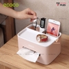 Hộp Đựng Giấy Ăn, Đựng Điều Khiển Đa Chức Năng Để Bàn ( 3 Màu ) Thường Hiệu Ecoco Chính Hãng | Gia Dụng Plus ảnh 3