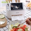 Hộp Đựng Giấy Ăn Kèm Ngăn Để Điểu Khiển, Remote Đa Năng Thương Hiệu Ecoco Chĩnh Hãng | Gia Dụng Plus ảnh 4