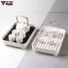 Khay trà nhựa chữ nhật, khay úp cốc ly 2 lớp ráo nước cao cấp - Hàng nhập khẩu chính hãng, chống bám bẩn JIANXIA ảnh 3