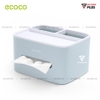 Hộp Đựng Giấy Ăn, Đựng Điều Khiển Đa Chức Năng Để Bàn ( 3 Màu ) Thường Hiệu Ecoco Chính Hãng | Gia Dụng Plus ảnh 6