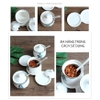 🔴OUTLET | Bộ hủ đựng gia vị sứ kèm kệ đặt bàn màu trắng, trang trí nhẹ nhàng theo phong cách Bắc Âu ảnh 9
