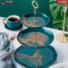 Đĩa đựng trái cây, pancake, bánh kẹo màu xanh ngọc cổ vịt sang trọng - phong cách Bắc Âu PHALEDO (PL-0608) - gia dụng plus