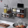 Bộ hộp đựng gia vị kèm kệ inox 304 cao cấp, dung tích lớn JIANXIA ảnh 5