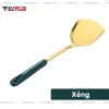 🔴OUTLET | Bộ muỗng canh, muỗng lẩu, xẻng, thìa bằng inox 304, tay cán sứ xanh ngọc lục bảo cao cấp ảnh 11