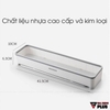 Kệ chữ nhật dán tường cao cấp, đa năng cho phòng tắm, nhà bếp / không cần khoan tường ShuangQuing (SQ-5255) ảnh 8