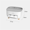 Hộp Đựng Giấy Ăn Kèm Ngăn Để Điểu Khiển, Remote Đa Năng Thương Hiệu Ecoco Chĩnh Hãng | Gia Dụng Plus ảnh 8