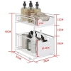 Kệ Ngăn Kéo Trượt 2 Tầng Thông Minh Đựng Đồ Đa Năng Cho Nhà Bếp Nhà Tắm | Gia Dụng Plus ảnh 8