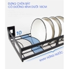 🔴OUTLET | Kệ úp chén bát ráo nước dán tường cao cấp chống gỉ trọn đời (tặng kèm keo dán và ốc vít) chịu lực ERMO ảnh 5