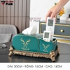 【Xả Kho】Hộp Đựng Khăn Giấy Gốm Sứ Xanh Ngọc Lục Bảo | Kèm Kệ Mạ Vàng Đựng Điều Khiển Từ Xa Đa Năng | Phong Cách Bắc Âu ảnh 10