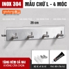 Thanh móc chữ L INOX 304/ treo quần áo inox 304 móc chữ L dán tường ảnh 12