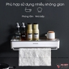 Kệ chữ nhật dán tường cao cấp, đa năng cho phòng tắm, nhà bếp / không cần khoan tường ShuangQuing (SQ-5255) ảnh 3