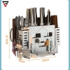 Hộp Cài Dao, Đựng Đũa / Thớt / Úp Vung Nồi Đa Năng INOX 304 Cao Cấp Không Gỉ | Đặt Bàn & Dán Tường | Gia Dụng Plus ảnh 10