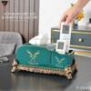 【Xả Kho】Hộp Đựng Giấy Ăn Đặt Bàn Gốm Sứ Xanh Ngọc Lục Bảo Cao Cấp | Phong Cách Bắc Âu Với Bộ Hươu Quý Tộc ảnh 10