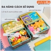 Thùng Đựng Lego, Đồ Chơi, Gấu Bông Gấp Gọn Cao Cấp Cho Trẻ Em (Có Bánh Xe & Tay Xách, Nắp Đậy) LAZYDO - gia dụng plus