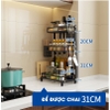 Kệ Đựng Gia Vị, Chai Lọ 2 Tầng & 3 Tầng INOX 304 Đặt Bàn Cao Cấp ảnh 4