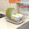 Kệ úp chén bát đĩa thông minh inox cao cấp ráo nước bên bồn rửa LAZYDO (nhập khẩu chính hãng) ảnh 1