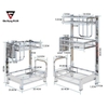 Kệ Đựng Gia Vị INOX 304 Đặt Bàn Cao Cấp (2 Tầng & 3 Tầng) ảnh 6