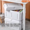 Thùng đựng sách vở, tài liệu, đồ dùng đa năng 45 lít / có ngăn phụ, nhựa PP chắc chắn Lazydo (LZ0514) ảnh 3