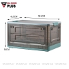 🔴OUTLET | Thùng Đựng Đồ Gấp Gọn 82 Lít Cực Lớn Để Quần Áo, Đồ Dùng Gọn Gàng (Có Bánh Xe, Có Nắp, Ngăn Cửa) LAZYDO ảnh 8