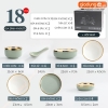 🔴OUTLET | Bộ chén bát sứ cao cấp màu xám xanh viền vàng sang trọng phong cách Bắc Âu (Set 22 món, 32 món, 40 món) ảnh 10