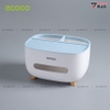Hộp Đựng Giấy Ăn Kèm Ngăn Để Điểu Khiển, Remote Đa Năng Thương Hiệu Ecoco Chĩnh Hãng | Gia Dụng Plus ảnh 5