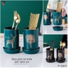 🔴OUTLET | Bộ ống đựng đũa sứ đựng đũa, thìa, muỗng cao cấp kèm khung thép xuất Nhật ảnh 9