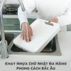 Khay nhựa ABS cao cấp chữ nhật đựng đồ đa năng cho gia đình, có tay cầm chắc chắn (hàng chính hãng JIANXIA) ảnh 7