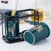 🔴OUTLET | Hộp đựng đũa sứ, thìa, muỗng sứ dán tường & đặt bàn - màu xanh ngọc lục bảo (xanh cổ vịt) ảnh 5