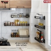 Kệ đựng gia vị inox + sơn tĩnh điện dán tường cho phòng bếp đa năng - không cần bắt vít, đục lỗ ảnh 4