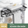 Kệ để khăn tắm gấp gọn/ nhôm dán tường gấp gọn ảnh 4