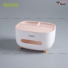 Hộp Đựng Giấy Ăn Kèm Ngăn Để Điểu Khiển, Remote Đa Năng Thương Hiệu Ecoco Chĩnh Hãng | Gia Dụng Plus ảnh 6